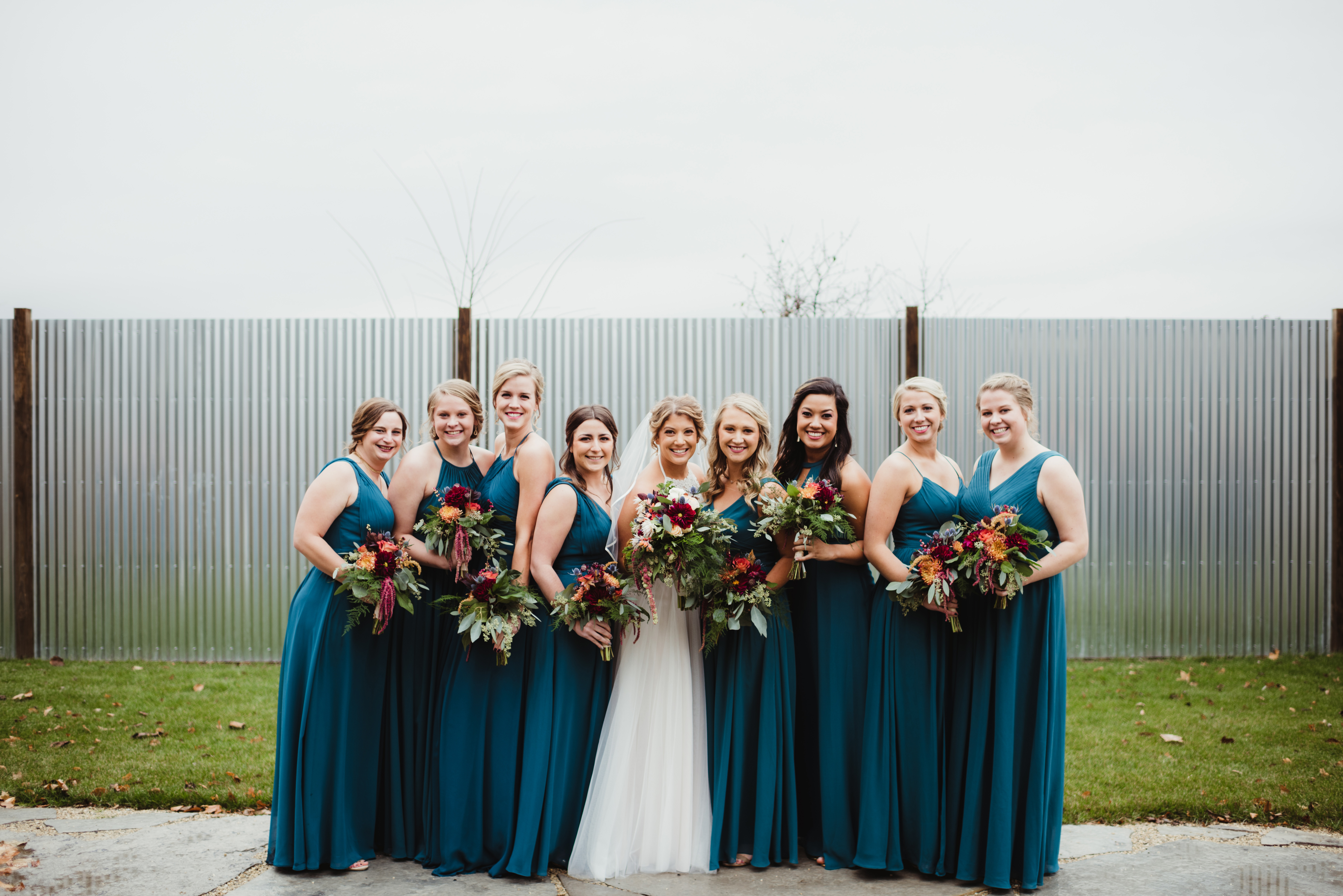 A bridal party with beautiful photogenic makeup