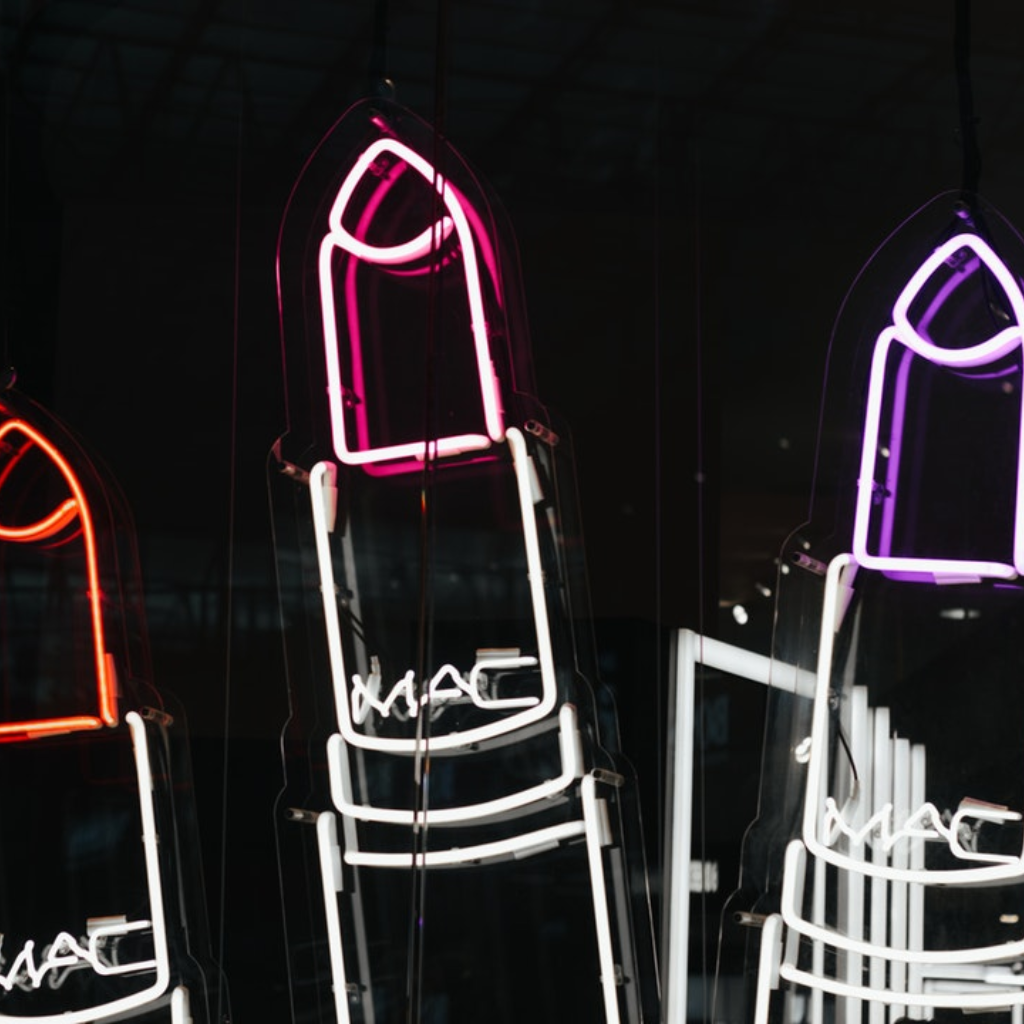 Neon lipstick signs